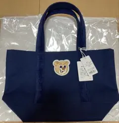 ラブラリーバイフェイラーワッペントートバッグ　 ネイビーＬ（小）