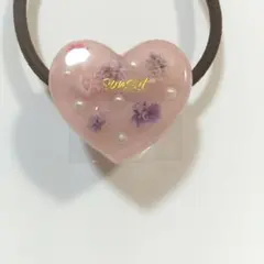 ✾ ヘアゴム ✾ シェイカー レジン ピンク チャーム付 OUTLET - メルカリ
