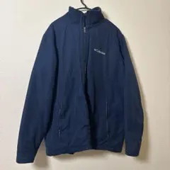 Columbia ネイビージャケット フルジップ アウター 90s 00s