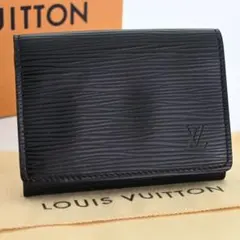 ルイヴィトン エピ レザー アンヴェロップ カルトドゥヴィジット 名刺入れ　黒