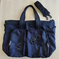 adidas 2WAY ショルダーバッグ 旅行 スポーツ ジム 大容量 ブラック