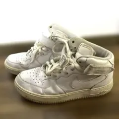 Nike Air Force 1 ホワイト ハイカット スニーカー