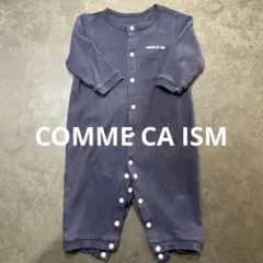 【送料無料】COMME CA ISMネイビー ボタン付きロンパース60-80cm