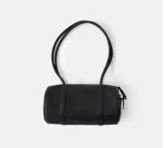 極美品 Aeta アエタ シリンダーボストン DA127 ブラック ディアレザー