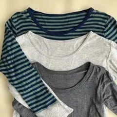 西松屋　長袖　肌着　インナー　120cm 3枚セット