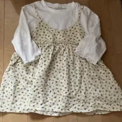 花柄キャミソール重ね着Tシャツ 140サイズ
