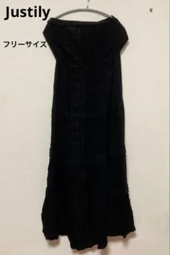 Justily 海外古着✨ブラック キャミワンピース【フリーサイズ】レディース