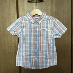 H&M 半袖シャツ 100cm チェック柄