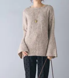 新品未使用✨ Frene フラーネ 袖フレアパールボンディングコート M−L