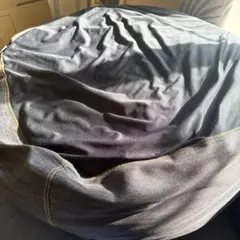 無印良品 体にフィットするソファ・綿デニムグレー・セット ビーズクッション　1個