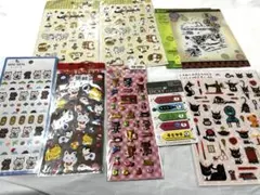 平成　レトロ　アニマル　ねこ　ぷくぷくシール等　おまとめ売り