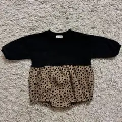レオパード柄ロンパース　70-80