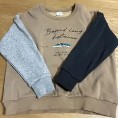 シシュノン　新幹線プリント トレーナー130