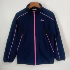 アシックス asics 中綿ジャケット レディースS 刺繍ロゴ