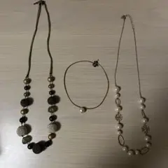 ネックレス　3個セット　パールネックレス