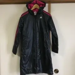 adidas ベンチコート ブラック ピンク Sサイズ　160サイズ