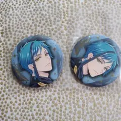 ツイステ 缶バッジ ブレイジングジュエル フロイド 2点