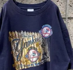 NY.Yankees 100TH ANNIVERSARY 古着 記念 Tシャツ