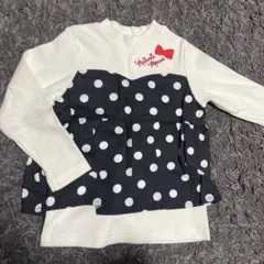 Disney shoolarue 長袖トップス ドット 水玉 ミニー