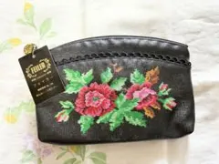 フェイラー　FEILER ポーチ　花柄　合成皮革