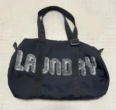 LAUNDRY ランドリー ボストンバッグ トートバッグ 鞄 ロゴ 星 ブラックのサムネイル