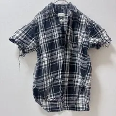 1点もの★ 【XS】チェック柄 半袖シャツ カジュアル　シンプル　お出かけ