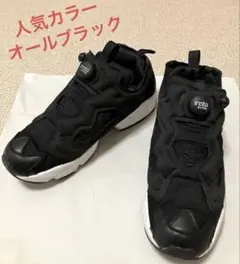 【美品】リーボック　インスタポンプ フューリー ブラック　25.5