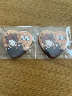 莉犬くん 2022年ハロウィン ハート型 缶バッチ2個セット