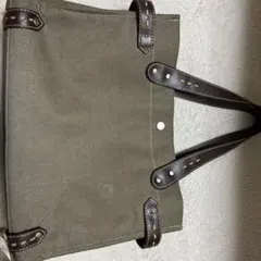 ブラウンキャンバストートバッグ