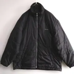 ★A779　HEAD　ふっくら中綿ジャケット　L　黒　刺繍ロゴ