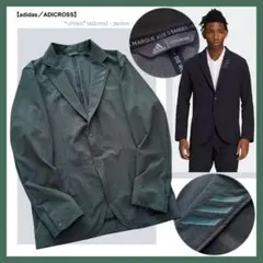 アディダス：希少カラー【“ストレッチ”ナイロン】ゴルフジャケット（テーラード）
