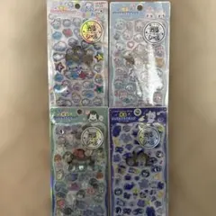 【国内正規品】光るジュエルプチドロップシール 4枚セット あわわちゃんなど