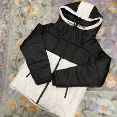 Nylaus　ナイラス　アウター　Mサイズ　白×黒　フード付きブルゾン