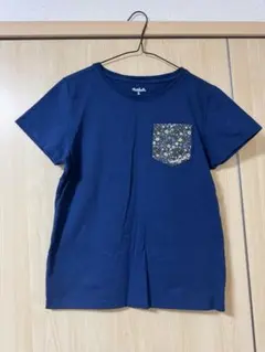 Whole Earth 花柄ポケットTシャツ ネイビー L アウトドア キャンプのサムネイル