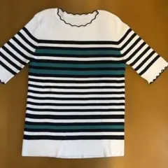 レリアン　ボーダー サマーニット