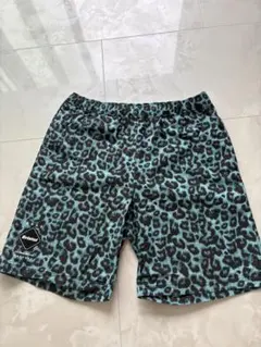 F.C.R.B. PRACTICE SHORTS レオパード柄 青緑 - メルカリ
