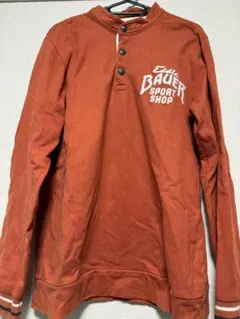 Eddie Bauer ヘンリーネック カットソー オレンジ Sのサムネイル