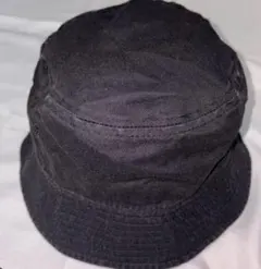 ブラック バケットハット コットン