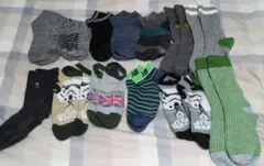 【まとめ売り】掃除用 くつ下　アディダス　ニューバランスもあり　スター・ウォーズ