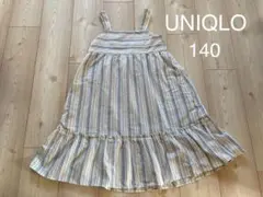 UNIQLO★ワンピース　キッズ　140 ノースリーブ