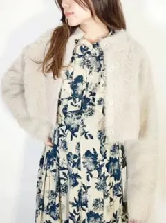 cocodeal カーディガン フェザー ニット トップス