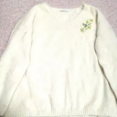 DOUX ARCHIVES　アイボリーアンゴラニット セーター　フリーサイズ