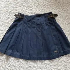 BURBERRY BLUE LABELプリーツミニスカート　ネイビー
