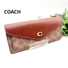 新品 COACH コーチ 長財布 スタープリント シグネチャー CW296 - メルカリ