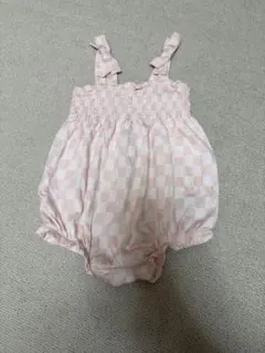 【baby GAP 】90cm チェック柄ロンパース 18-24ヶ月