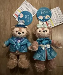 ファインドユアビューティフルブルー！ぬいぐるみバッジ　ダッフィー　シェリーメイ