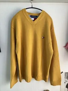 tommy hilfiger コットンニット　黄色 トミーヒルフィガー