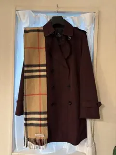 バーバリートレンチコート M ボルドー(マフラーは別売りです)