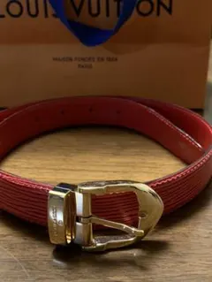 ルイ・ヴィトン エピ サンチュール ベルト　レッド