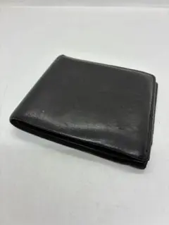 コーチ　黒/茶　レザー二つ折り財布